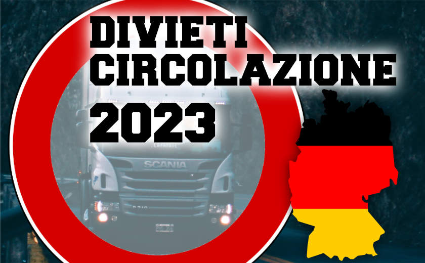Divieti di circolazione 2023 in Germania per camion